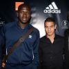 Semi-Exclusif - Moussa Sissoko, Wissam Ben Yedder à la soirée Adidas à l'Arc à Paris, le 28 mai 2015. 