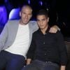 Zinedine Zidane et Wissam Ben Yedder - Soirée Adidas à l'Arc à Paris, le 28 mai 2015. 
