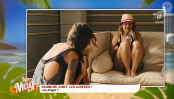 Corinne (Les Anges 7) évoque la situation sentimentale de Steven son règlement de comptes avec la prod, sa relation avec Julia - invitée du Mag de NRJ12, le vendredi 29 mai 2015