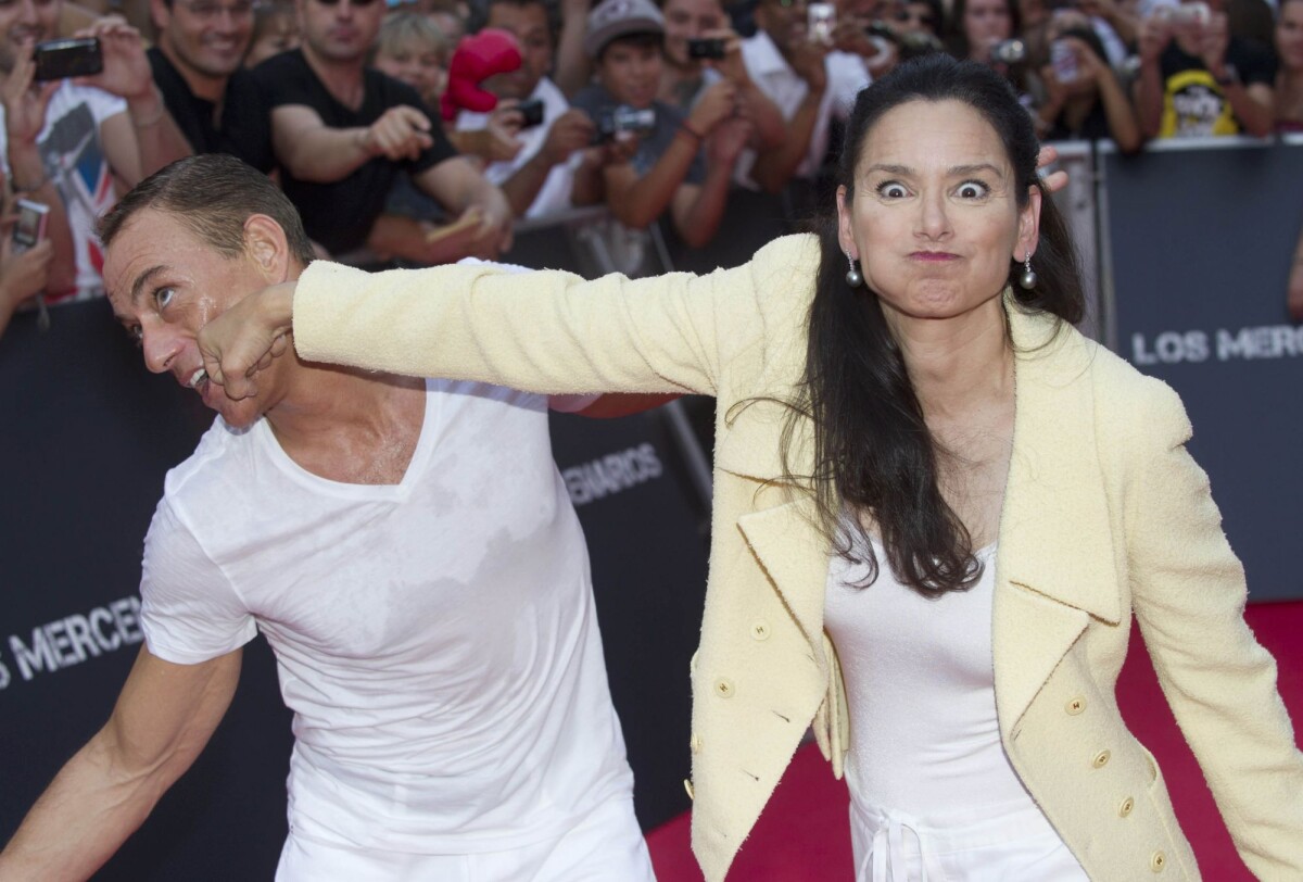 Photo : Jean Claude Van Damme et sa femme Gladys Portugues à Madrid le
