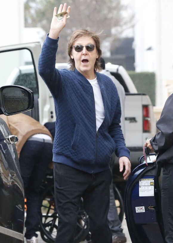 Exclusif - Paul McCartney à Beverly Hills, Los Angeles, le 7 févier2015
