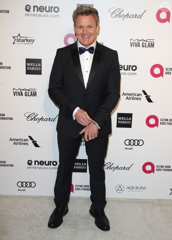 Le chef Gordon Ramsay - Soirée "Elton John AIDS Foundation Oscar Party" 2015 à West Hollywood, le 22 février 2015.