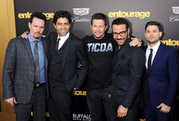 Kevin Dillon, Adrian Grenier, Mark Wahlberg, Jeremy Piven et Jerry Ferrara - Avant-première du film Entourage à Los Angeles le 1er juin 2015