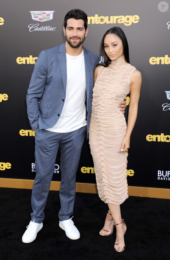 Jesse Metcalfe et Cara Santana - Avant-première du film Entourage à Los Angeles le 1er juin 2015