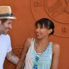 Jalil Lespert et Sonia Rolland posent au Village du tournoi de tennis de Roland Garros à Paris, France, le 5 Juin 2015.