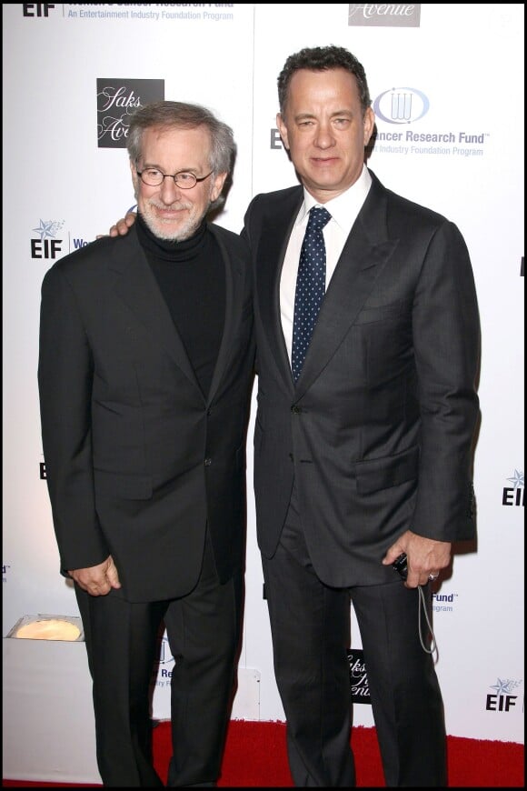 Steven Spielberg et Tom Hanks ) Beverly Hills le 10 février 2009.