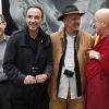 Exclusif - Nikos Aliagas, le photographe Reza (Reza Deghati) et Matthieu Ricard lors de la première édition du Vincennes Images Festival (VIF), premier festival de la photo amateur d'Île-de-France à Vincennes le 31 mai 2015.