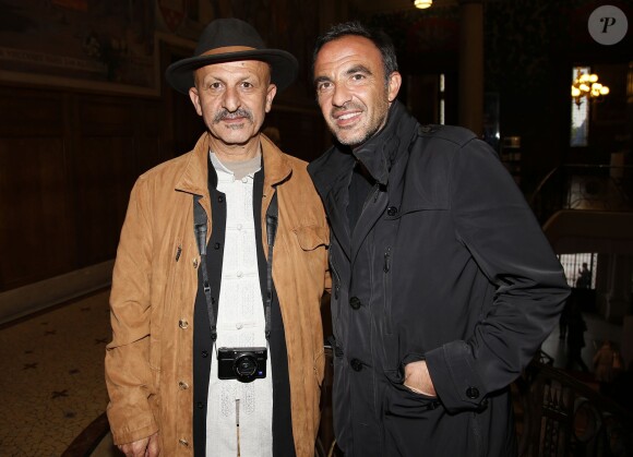 Exclusif - Le photographe Reza (Reza Deghati) et Nikos Aliagas lors de la première édition du Vincennes Images Festival (VIF), premier festival de la photo amateur d'Île-de-France à Vincennes le 31 mai 2015.