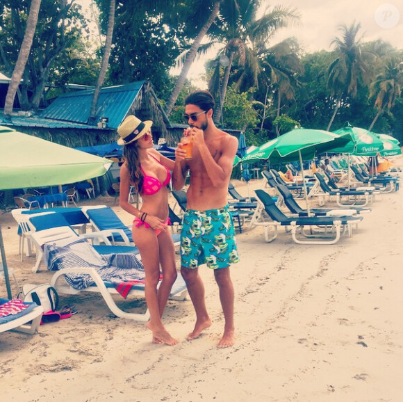 Vanessa Lawrens et Julien en vacances en République Dominicaine