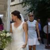 Exclusif - Mariage religieux de Vincent Labrune, Président de l'Olympique de Marseille, et Laetitia de Luca à l'église collégiale Saint-Martin de Saint-Rémy-de-Provence, le 6 juin 2015. 