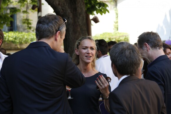Exclusif - Mariage religieux de Vincent Labrune, Président de l'Olympique de Marseille, et Laetitia de Luca à l'église collégiale Saint-Martin de Saint-Rémy-de-Provence, le 6 juin 2015.