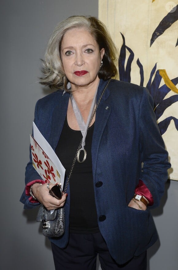 Exclusif - Françoise Fabian, lors du vernissage de l'exposition de Pierre-Marie Brisson à la galerie Shchukin à Paris le 4 juin 2015.