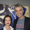 Exclusif - François Vincentelli et sa compagne Alice Dufour, lors du vernissage de l'exposition de Pierre-Marie Brisson à la galerie Shchukin à Paris le 4 juin 2015.