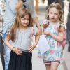 Sarah Jessica Parker emmène les jumelles Tabitha Hodge et Marion Loretta à l'école, New York le 9 juin 2015