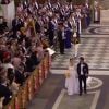 Image du mariage du prince Carl Philip de Suède et de la princesse Sofia (née Hellqvist) le 13 juin 2015 à Stockholm, retransmis en direct par la chaîne publique SVT.