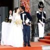 Le prince Carl Philip de Suède embrasse Sofia Hellqvist le jour du mariage à Stockholm le 13 juin 2015  Prince Carl Philip, Sofia Hellqvist - kiss Prince Carl Philips and Sofia Hellqvists wedding, Stockholm, Sweden, arrivals, 2015-06-1313/06/2015 - Stockholm