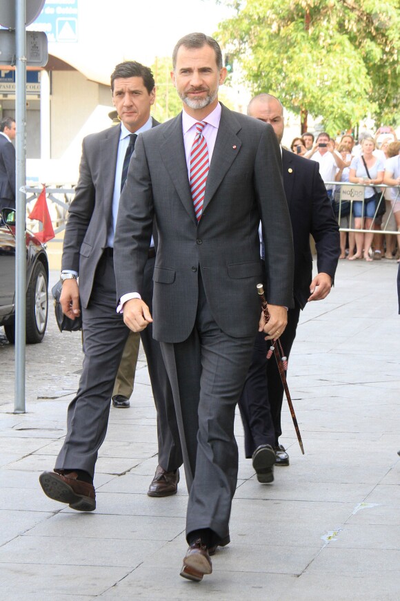 Le roi Felipe VI d'Espagne à la Real Maestranza de Caballeria à Séville le 12 juin 2015.