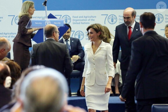 La reine Letizia d'Espagne a été nommée le 12 juin 2015 Ambassadrice spéciale de la FAO pour la nutrition, à Rome, au siège de l'Organisation des Nations unies pour l'Alimentation et l'Agriculture.