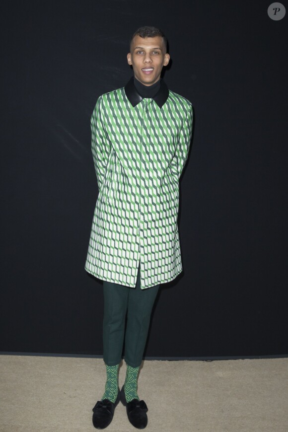 Stromae au défilé Valentino à Paris le 10 mars 2015