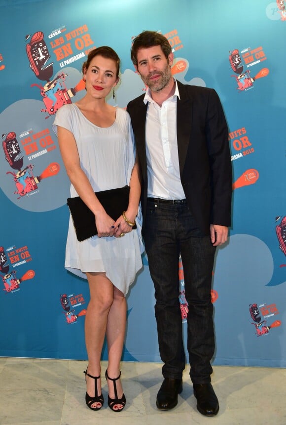 Jalil Lespert et Mirrah Foulkes - Dîner de gala "Les Nuits en Or - Panorama" à l'UNESCO à Paris, le 15 juin 2015