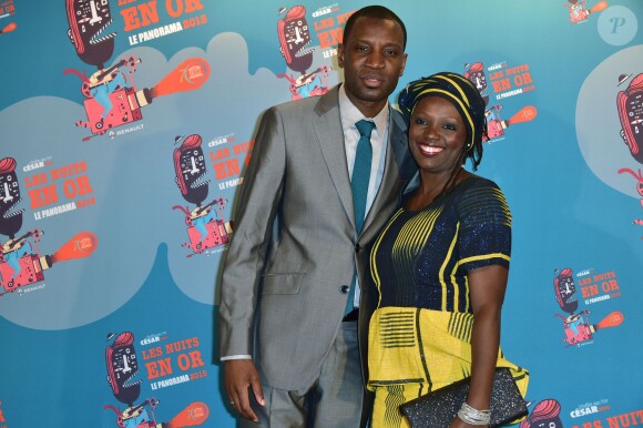 Abd al Malik et Nadine Otsobogo - Dîner de gala "Les Nuits en Or - Panorama" à l'UNESCO à Paris, le 15 juin 2015