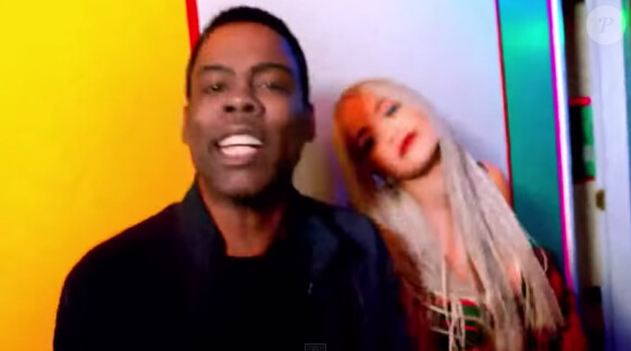 Chris Rock et Rita Ora dans le clip Bitch I'm Madonna de Madonna