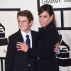 Melissa Rivers et son fils Edgar Cooper Endicott - 57e soirée annuelle des Grammy Awards au Staples Center à Los Angeles, le 8 février 2015.