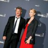 Sean Penn et Charlize Theron - Photocall de la 40e cérémonie des César au théâtre du Châtelet à Paris le 20 février 2015