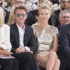Sean Penn et Charlize Theron au défilé de mode, collection Haute-Couture automne-hiver 2014/2015 "Christian Dior" au Musée Rodin à Paris. Le 7 juillet 2014