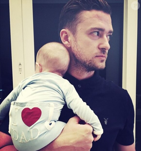 Justin Timberlake et son fils, le 21 juin 2015