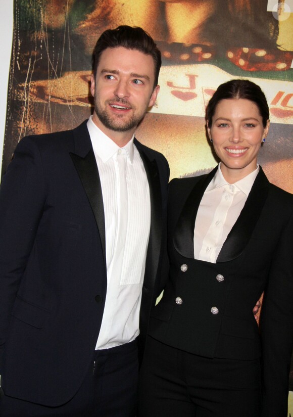 Justin Timberlake et Jessica Biel à la premiere du film Runner, Runner à Las Vegas, le 18 septembre 2013.