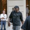 Michael Jordan à la sortie de l'hôtel Peninsula de Paris le 12 juin 2015