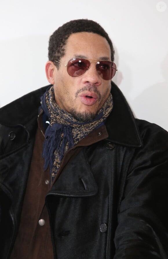 JoeyStarr - Lancement de l'enceinte "Phantom", Implosive Sound Center, créée par Devialet, et rencontre avec les fondateurs de la marque, chez Colette à Paris, le 16 février 2015.