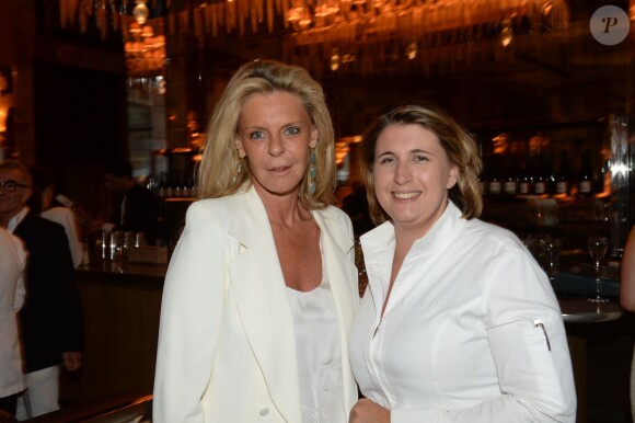 Exclusif - Sabine de Gunzburg, Stéphanie Le Quellec (Chef Exécutif) - Soirée "White Party" au Prince de Galles à Paris le 24 juin 2015.