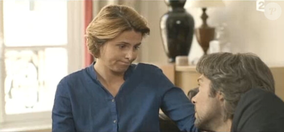 Caroline Fourest et Nicolas Bedos, dans un sketch diffusé dans On n'est pas couché sur France 2, le samedi 27 juin 2015.