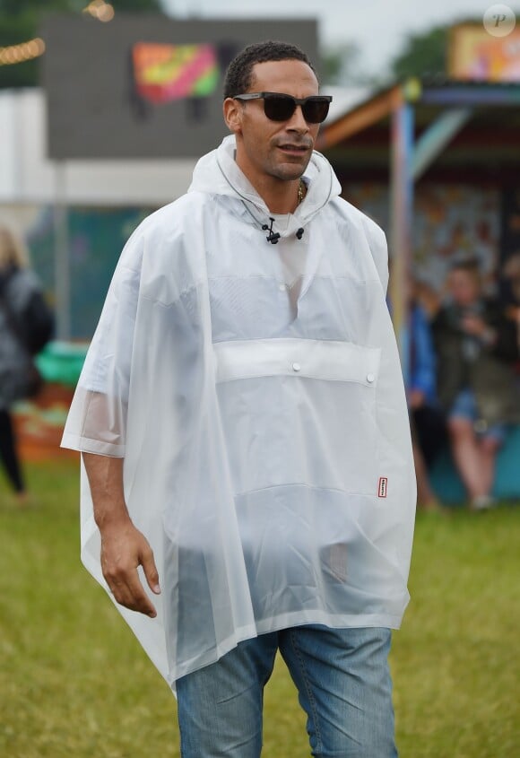 Rio Ferdinand à Glastonbury le 27 juin 2015.