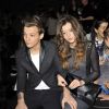 Louis Tomlinson et sa petite amie Eleanor Calder - Defile Topshop pendant la Fashion Week de Londres, le 17 fevrier 2013.  