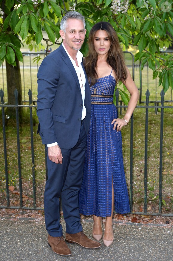 Gary et Danielle Lineker assistent à la Summer Party 2015 de la Serpentine Gallery, aux jardins de Kensington. Londres, le 2 juillet 2015.