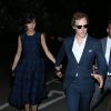 Sophie Hunter et Benedict Cumberbatch quittent les jardins de Kensington à l'issue de la Summer Party 2015 de la Serpentine Gallery. Londres, le 2 juillet 2015.