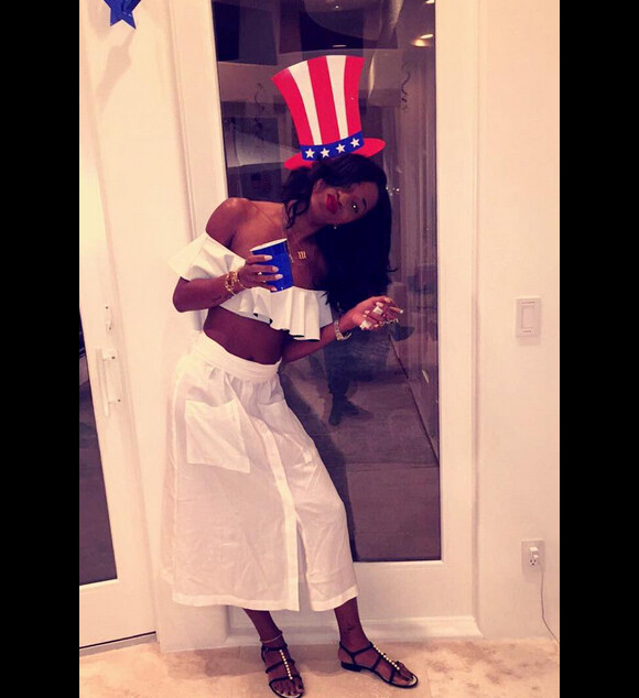 Melissa Forde, meilleure amie de Rihanna, célèbre le 4 juillet 2015, fete nationale de l'indépendance américaine