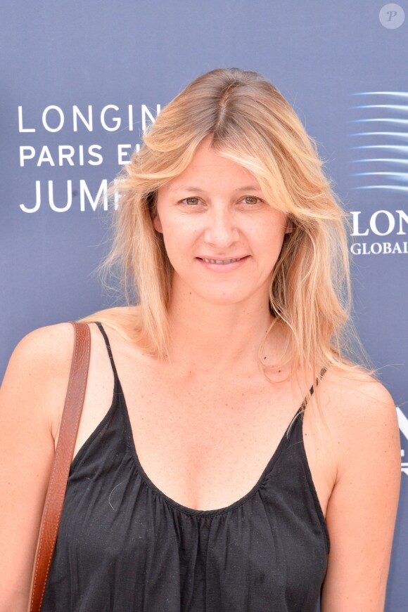 Exclusif - Sarah Lavoine - People lors du Longines Paris Eiffel Jumping au Champ-de-Mars à Paris, le 4 juillet 2015.