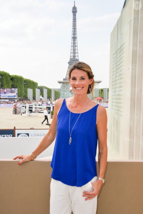 Exclusif - Sophie Thalmann - People lors du Longines Paris Eiffel Jumping au Champ-de-Mars à Paris, le 4 juillet 2015.