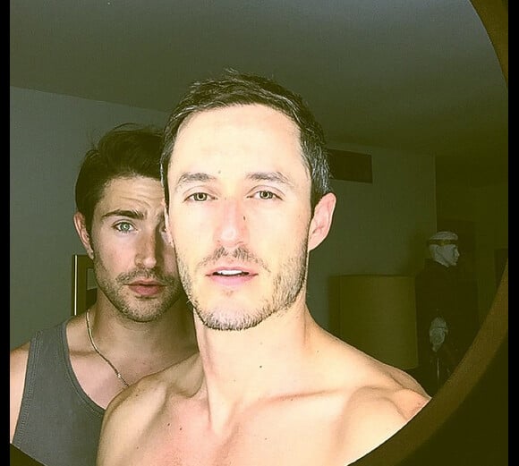 Matt Dallas et son fiancé Blue Hamilton sur Instagram - Juillet 2015