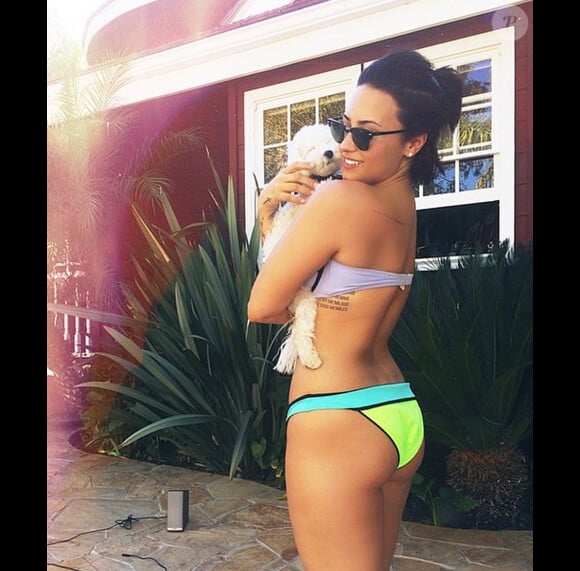 Demi Lovato en maillot de bain, le 29 mars 2015