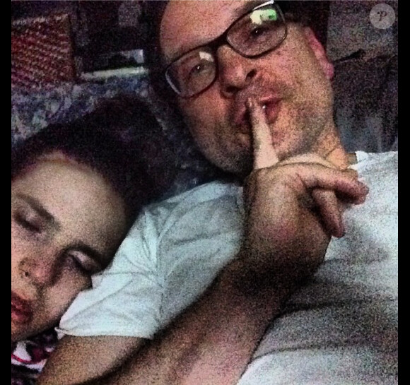 Jean-Marc Généreux fait un tendre selfie de lui et Francesca, sa fille handicapée. Décembre 2014.