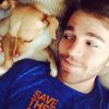 Shane Dawnson et son chien - Instagram, juillet 2015