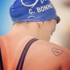 Charlotte Bonnet a rendu hommage à Camille Muffat lors des championnats de France de natation - photo publiée sur son compte Instagram le 31 mars 2015