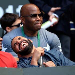 Drake lors de la demi-finale entre Serena Williams et Maria Sharapova à Wimbledon le 9 juillet 2015 à Londres