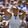 Garbine Muguruza a battu Agneska Radwanska le 9 juillet 2015 en demi-finale de Wimbledon