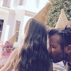 David et Harper Beckham sur Instagram / Juillet 2015